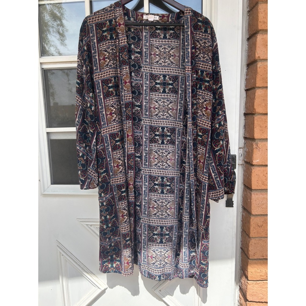 Loveriche Womens Paisley Patchwork Kimono Open Cardigan Rayon Light Boho Concert
